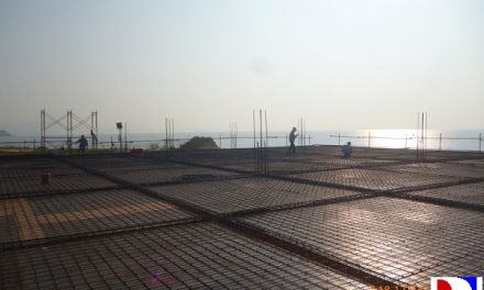 Duracons hoàn thành đổ bê tông sàn tầng 2 Nhà Hàng Biển – Dự án Khu Nghỉ Mát Tâm Hương